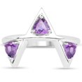 thumbnail image 2 of 0.75 Carat Genuine Amethyst .925 Sterling Silver Ring QJ Model, 2 of 2