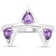 thumbnail image 2 of 0.75 Carat Genuine Amethyst .925 Sterling Silver Ring QJ Model, 2 of 2