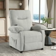 thumbnail image 3 of Highsound Recliner Chair with Massage and Heat, Electric Recliner Chair for Elderly/Adults with Side Pockets and Massage Remote for Living Room, Gray, 3 of 9