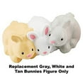 thumbnail image 2 of Replacement Figure for Little People Farm Animal Friends Playset - DFN55 ~ Replacement Gray, White and Tan Bunnies Figure, 2 of 5