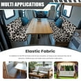 thumbnail image 3 of Uorisanigo RV Dinette Cushion Covers - Gray Leopard Print Replacement Camper Cushion Covers Booth Seats - Washable Sofa Furniture Protection(1 Bench Cover & 1 Backrest Cover), 3 of 7