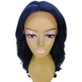 thumbnail image 6 of LUXLUXE Cleo Wavy Layered 21 in Long 4X4 Hand Tied Lace Front Wig, Heat Resistant Fibers,, 6 of 6