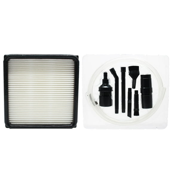 Replacement Dirt Devil Total Vision Bagless Upright UD70220 Vacuum HEPA Filter and Foam Filter Insert with 7-Piece Kit - Compatible Dirt Devil 304708001, F59, F66 HEPA Filter and Foam Filter Insert