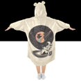 thumbnail image 2 of FORMRS Wearable Blanket Hoodie with Sleeves for Kids Cozy Flannel Sweatshirt, Space Record, 2 of 7
