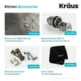 Kraus Khu10032 32" Single Basin 16 Gauge Stainless Steel Kitchen Sink