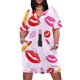 thumbnail image 1 of Lipstick Loose Pocket Dress Women's evening dress dress elegant and pretty women's dresses, 1 of 7