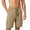 Khaki, variant on Besolor Cargo Shorts for Men Wide Leg Elastic Waisted Drawstring Lightweight Outdoor Casual Workout Running Shorts with Pockets(X-Large,Navy)