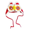 thumbnail image 2 of Sombrero de mascota de Año Nuevo chino Yuyangstore Ropa de punto para gatos cubierta para la cabeza vestido ajustable S, 2 of 8