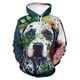 thumbnail image 3 of Sudadera con capucha con estampado de animales de moda para hombre, con estampado 3D de águila, gato y perro, de manga larga, informal, holgada, para mujer, 3 of 5