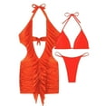 thumbnail image 3 of Swimsuits Tops for Women Supportive Leopard Swimsuit Women European And American Swimwear Sexy Three Piece Long Dress For Foreign Trade Women's Bikini New Swimwear, 3 of 7