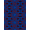 Blue Red Black, Pattern 1, variant on ODIKA 3'x5' Washable Throw Rug Gamer Retro Dice Console Arcade Symbols Alfombra Video for Entryway, Kitchen, Mudroom, Stain Resistant, Low Profile, Non-Slip