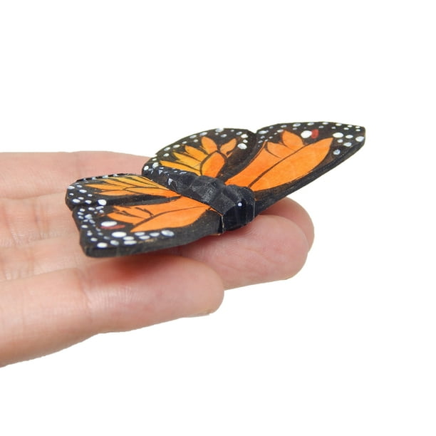 Monarch Butterfly Figurine Decoration Art Milkweed Common