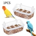thumbnail image 1 of Comedero colgante para loros, cuenco para mascotas, lavable, resistente a salpicaduras, cuenco de comida para pájaros, para agapornis y otras aves., 1 of 8