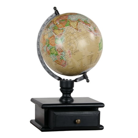 Vintage MDF Wood Storage Decorative Globe