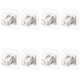 thumbnail image 1 of Ganchos sin taladro soportes para barra de cortina montaje en pared para baño cocina blanco 2 uds., 1 of 2