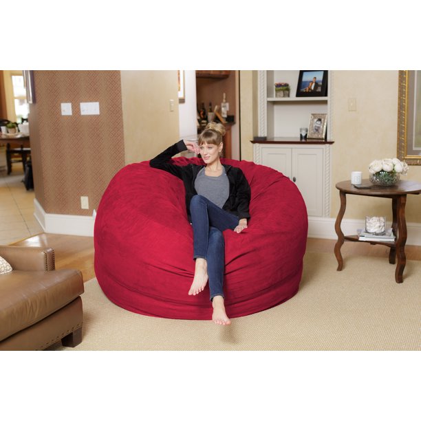 Chill Sack Bean Bag Chair, Memory Foam with Microsuede Cover, Kids