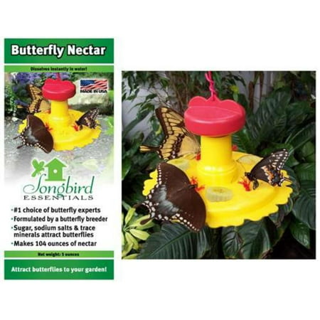 SE78215 Butterfly Feeder / Nectar Combo (Set of 1), Mount on 3/4 post or use the included coated wire to hang. By Songbird