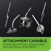Greenworks 40V Brushless 16 Attachment Capable String Trimmer + Brushless 550 CFM/130 MPH Blower Combo Kit with a 4.0 Ah Battery and 2A Single Port Charger