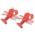 thumbnail image 1 of 2Pcs Ocean Sea Animal Creatures Figures Simulation Lobster Squeezing Toys, 1 of 8
