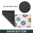 thumbnail image 6 of Geometric Flower and Swirl White Anti Fatigue Kitchen Rugs Set Of 2, Non Slip Washable Decorative Floor Mats for Kitchen Sink Laundry, 17"x30" and 17"x47", 6 of 6