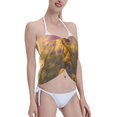 thumbnail image 4 of KLL Sunset Daisy Dog Print Women's Sarong Coverups Short Bathing Suit Wrap Skirt Beach Wrap Swimsuit Cover Ups, 4 of 6