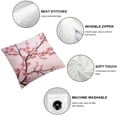 thumbnail image 6 of BANET  Chinese Plum Branch Throw Pillow Covers,Pink Japaness Cherry Decorative Pillow Covers Digital Printing Blended Fabric for Couch Sofa Bed Invisible Zipper Pillow Cases Set of 2 12x12in, 6 of 7