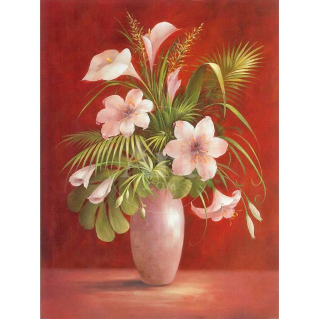 Pintura de diamante (DB3079) 5D DIY Flor cuadrada Diamantes de imitación Punto de cruz (B991) 30x40cm FLhrweasw Nuevo