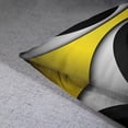 thumbnail image 6 of Set of 4 Yellow Throw Pillow Covers Modern Abstract Black Grey Stripes Gray White Acrylic Bold Decorative Pillow Cases Home Decor Square 18x18 Inches Pillowcases, 6 of 6
