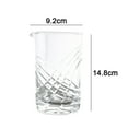 thumbnail image 2 of Vaso mezclador tipo cola de gallo, fondo grueso, sin costura, vaso mezclador de cristal, 2 of 5