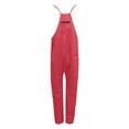 thumbnail image 4 of Winter Overalls For Women Fuzzy Jumpsuit Spaghetti Strap Wide Leg Overalls Cozy Jumpsuit With Pockets Long Elegant Women's Jumpsuits Denim Jumpsuit Woman S Jump Suit Womens Rompers Dressy Elegant, 4 of 5