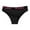 Black, variant on Lunuaoe Women's "LOVE" Waistband Cotton Briefs, Sporty Triangle Panties, Breathable Mid-Low Waist Underwear
