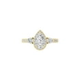thumbnail image 3 of Araiya Fine Jewelry 14K White Gold Pear and Round-shape Diamond solitaire Engagement Ring (2 3/4 Cttw, I-J Color, I2-I3 Clarity) Size 10, 3 of 7