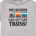 thumbnail image 3 of Inktastic Toy Train Never Have Too Many Trains Toddler Hoodie, 3 of 4