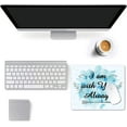 thumbnail image 7 of Funny Mouse Pads Waterproof Mouse Mat Pad Desk Accessories Stitched Edges Premium-Textured Non-Slip Rubber I Am with You Always Rectangle for Laptop Computer Office Gaming 9.5 x 7.9inch diy, 7 of 7