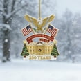 thumbnail image 3 of America 250 Ornament, Eagle & White House Shaped Hanging Decor Patriotic Themed Party Supplies for USA History Lovers, Celebrating Festivals, 3 of 3