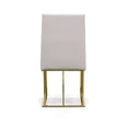 thumbnail image 4 of Limari Home Frankie 18.9" Contemporary Faux Leather Dining Chair in White/Gold, 4 of 4