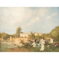 thumbnail image 3 of Ferdinand Heilbuth 24x19 Black Modern Framed Museum Art Print Titled - Summer Day in the Palace Garden, 3 of 5