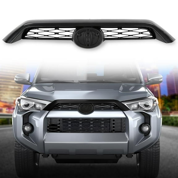 CROSSDESIGN Front Upper Grille Grill Fit for Toyota 4Runner 2014-2020