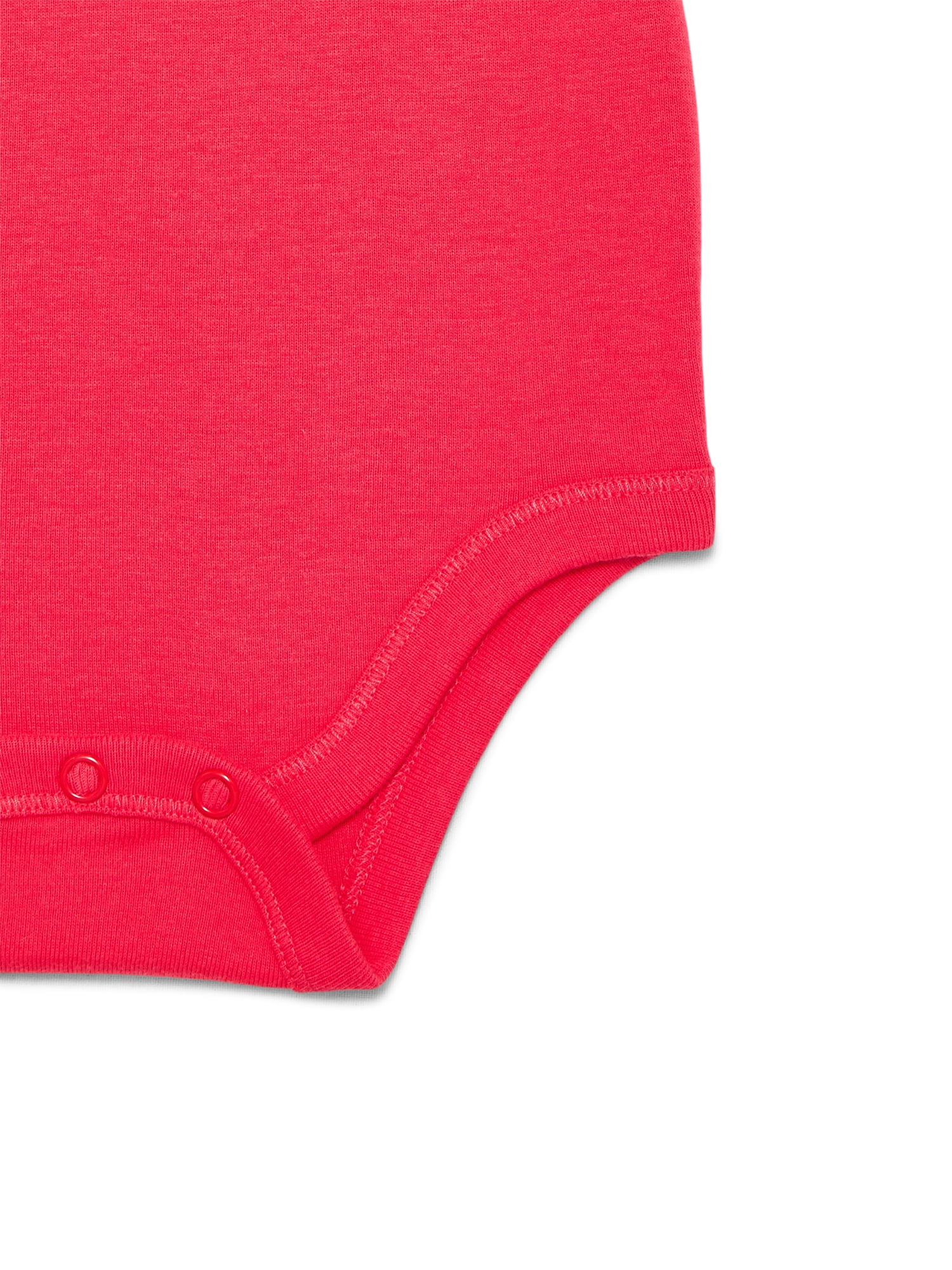 Wonder Nation Baby Girls Bodysuit with Short Sleeves, Sizes 0-24 Months