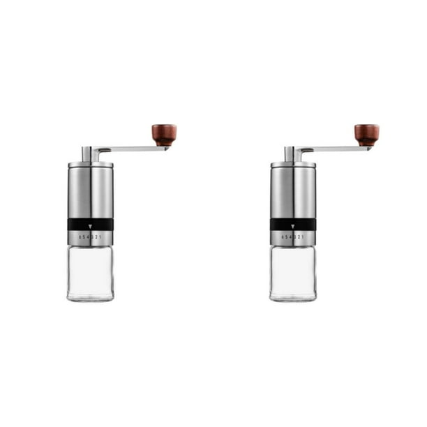 Bewildely 1Pc Portable Hand Manual Stainless Steel Detachable Grinder Machine Coffee 2piezas Tipo 1