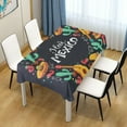 thumbnail image 7 of Mexico Pattern Rectangle Tablecloth, Dust Proof Anti Wrinkle Wipeable Table Cloth Tabletop for of Dinner Kitchen Wedding Holiday Party 54"x54" Home Decor, 7 of 7