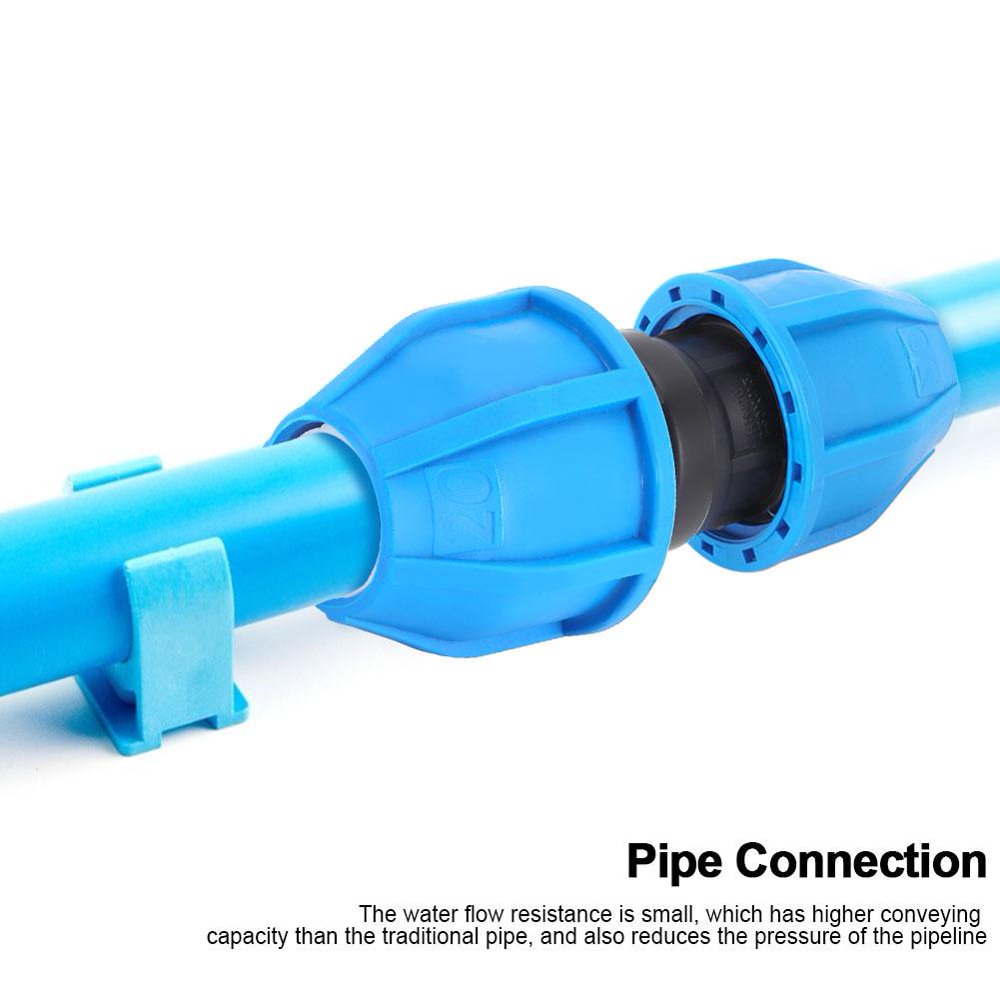 OTVIAP Pipe Adapter,5Pcs PE Plastic G1/2in Male Thread to 20mm Straight