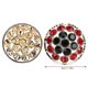thumbnail image 4 of 2pcs colorful crystal glass drill buttons diy sewing jewelry crafts supplies clothes decor2pcs red, 4 of 5