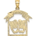 thumbnail image 4 of 14K ComedyTragedy Drama Story in Frame Charm Yellow Gold Polished Vibrant Enchanting Delicate A thoughtful gift for anniversaries birthdays or special occasions, 4 of 4