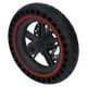 thumbnail image 5 of Ensamblaje De Rueda Trasera De Scooter, Rueda De Repuesto De Scooter Rojo Ranurado De Goma Con Disipación De Calor De Agarre Con Freno De Disco De 120 Mm Para Mantenimiento ANGGREK Cocina, Decoración y Otros, 5 of 5