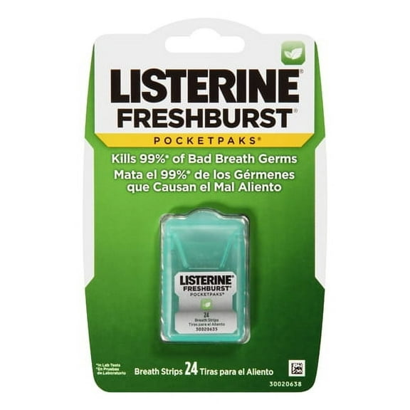 Listerine Freshburst Pocketpaks Breath Strips For Fresh Breath, 24 Ea, 6 Pack