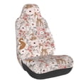 thumbnail image 1 of Wukai Autumn Floral Deer Full Set Car Seat Covers with Soft Padding Universal Auto Front Seats Protector and Cushion Mat, 1 of 5