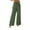 Green, variant on WQQZJJ Women's Pants with Pockets Elastic Waist Baggy Bootcut Flared Pants Solid Loose Casual Trousers Size S-2XL