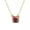 Pink Rainbow, variant on Rainbow Glitter Square Choker Necklace in Gold Tone Short Chain Women Necklaces