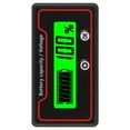 thumbnail image 1 of Battery Voltage Indicator, 12-84V Power Saving Percentage Level Battery Capacity Meter Safe  For Lithium Battery For Electric Vehicle White Light,Green Light,Blue Light, 1 of 8